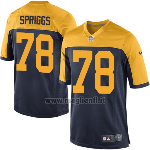 Maglia NFL Game Green Bay Packers Spriggs Blu Giallo
